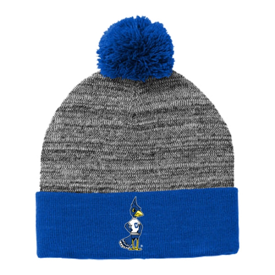 Picture of Creighton Sport-Tek®  Retro Billy Heather Pom Beanie