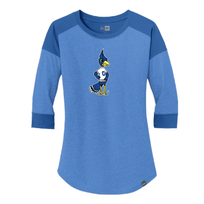 Picture of Creighton Ladies Retro Billy Heritage Blend 3/4-Sleeve Baseball Raglan Shirt