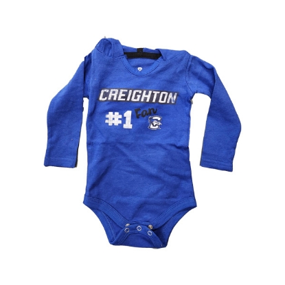Picture of Creighton Colosseum® Hooded Long Sleeve Onsie