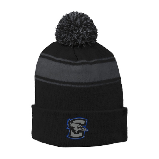 Picture of Creighton Sport-Tek® Stripe Pom Pom Beanie