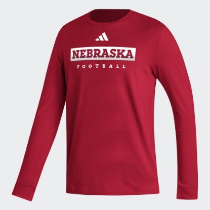 Picture of Nebraska Adidas® Fresh Long Sleeve Shirt