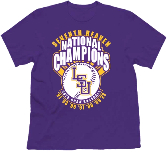Lawlor's Custom Sportswear LSU CWS CHAMPIONSHIP SHIRT