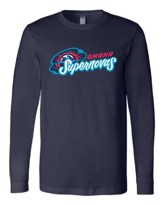 Picture of Supernovas Unisex Jersey Long Sleeve Shirt - Navy (SN-001)