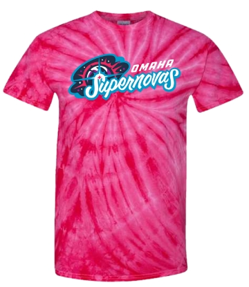 Picture of Supernovas Cyclone Pinwheel Tie-Dyed T-Shirt - Fuschia