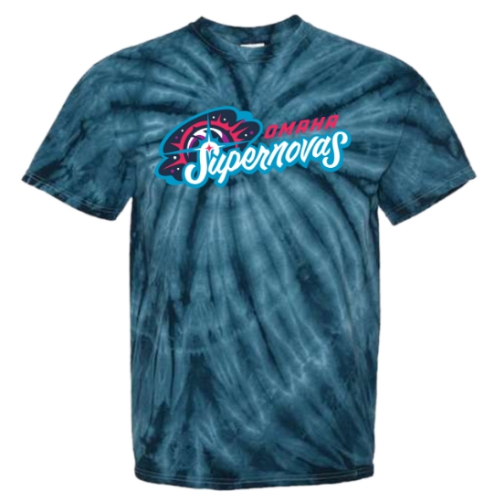 Picture of Supernovas YOUTH Cyclone Pinwheel Tie-Dyed T-Shirt - Navy