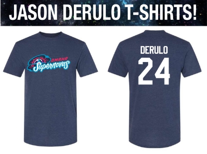 Picture of Supernovas **JASON DERULO #24**  Softstyle CVC T-shirt - navy heather