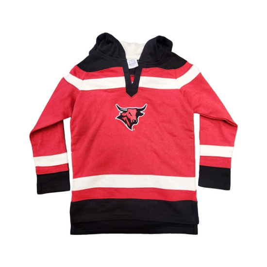 Picture of UNO Champion® YOUTH Big Stripe Hockey Hooded Sweatshirt