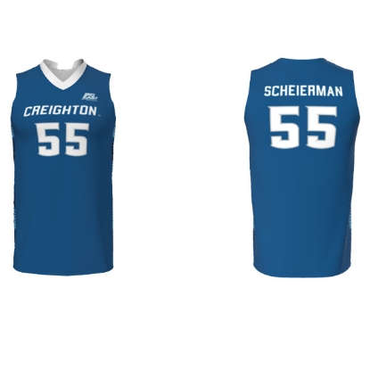 Picture of Creighton YOUTH #55 Scheierman Basketball Jersey