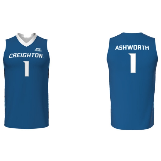 Picture of Creighton YOUTH #1 Ashworth Basketball Jersey