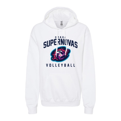Picture of Supernovas Softstyle Midweight Hooded Sweatshirt - White (SN-003)