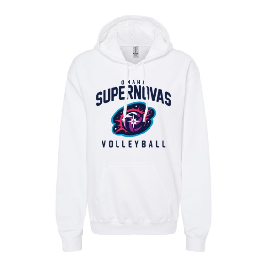 Picture of Supernovas Softstyle Midweight Hooded Sweatshirt - White (SN-003)