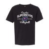 Picture of Supernovas YOUTH Glow-In-The-Dark T-shirt - Black
