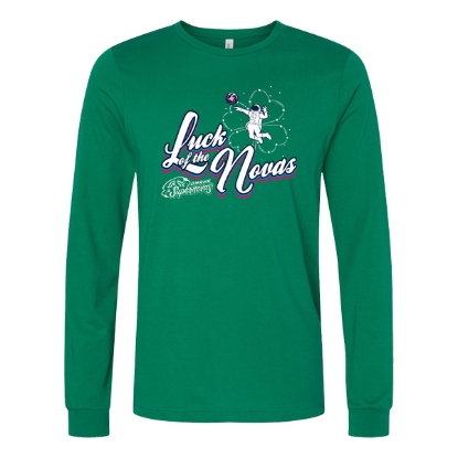 Picture of Supernovas St. Patrick's Luck of the Novas Unisex Jersey Long Sleeve Tee - Kelly Green