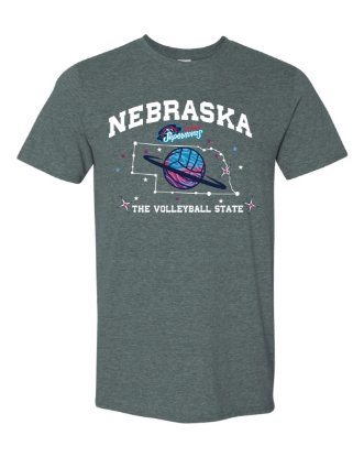 Picture of Supernovas Softstyle Volleyball State T-shirt (SN-036) - Dark Heather
