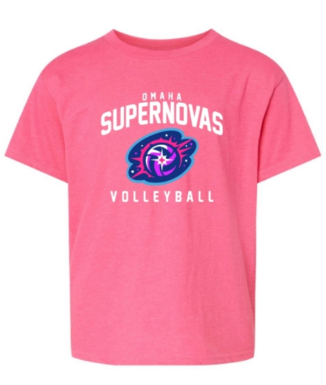 Picture of Supernovas YOUTH Short Sleeve Shirt - Neon Pink (SN-003)