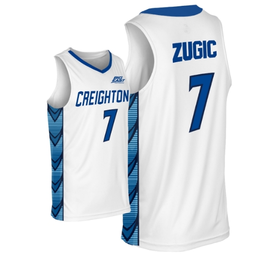 Picture of Creighton YOUTH #7 Zugic Basketball Jersey