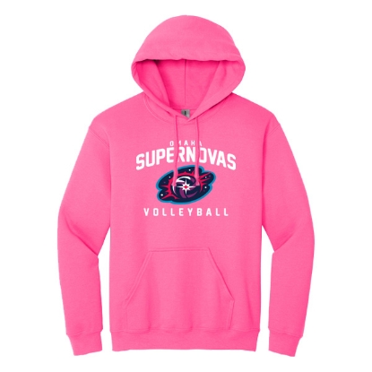 Picture of Supernovas Hooded Sweatshirt - Safety Pink (SN-003)