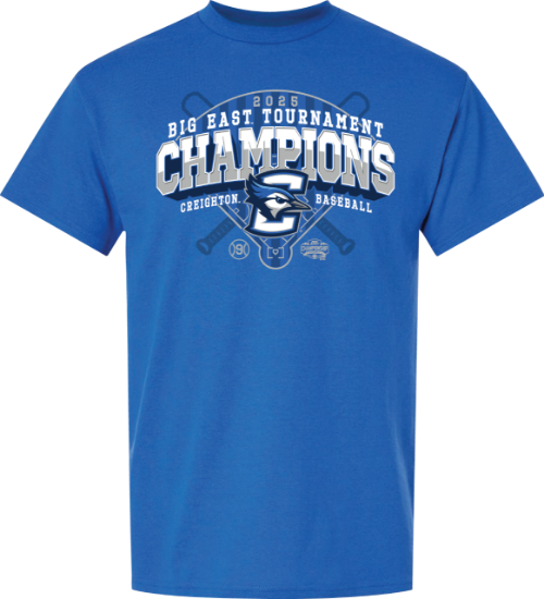 Picture of Creighton Baseball 2025 Big East Tournament Champions Short Sleeve Shirt CU-402