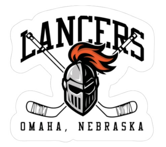 Picture of Omaha Lancers Sticker  -  Cross Sticks