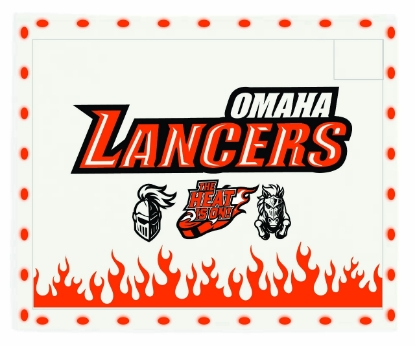 Picture of Omaha Lancers Spirit Rally Light Up Rally Towel  - Orange Lights