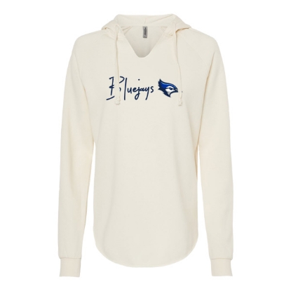 Picture of Creighton Ladies Lightweight California Wave Wash Hoodie (CU-243)