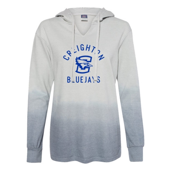 Picture of Creighton Ladies French Terry Ombre Hoodie (CU-278)