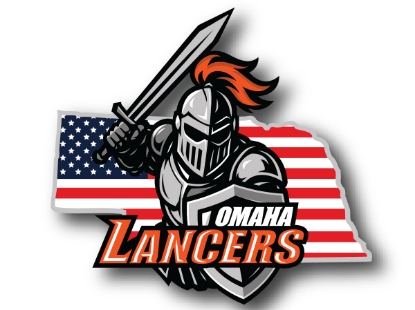 Picture of Omaha Lancers Vinyl Decal - Flag