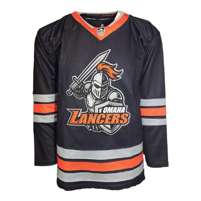 Picture of Lancers Youth Replica Knight Black Hockey Jersey