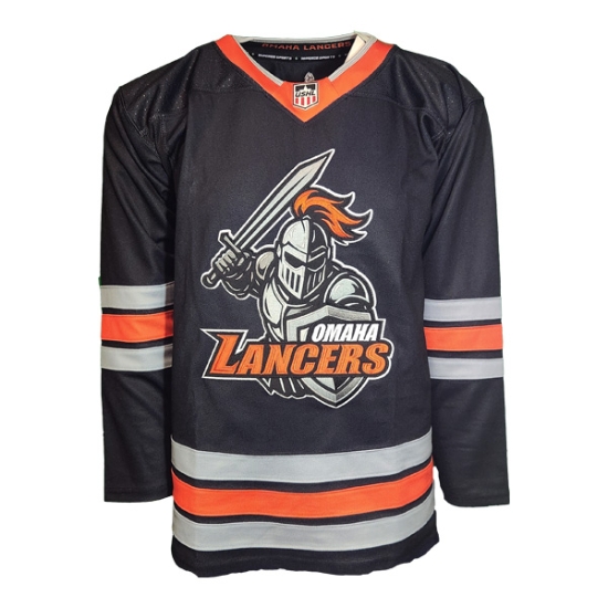 Picture of Lancers Youth Replica Knight Black Hockey Jersey