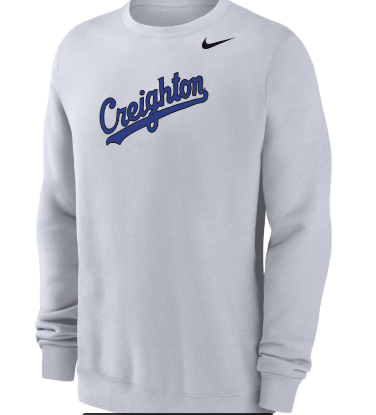 Picture of Creighton Nike® Club Fleece Script Crew Sweatshirt  
