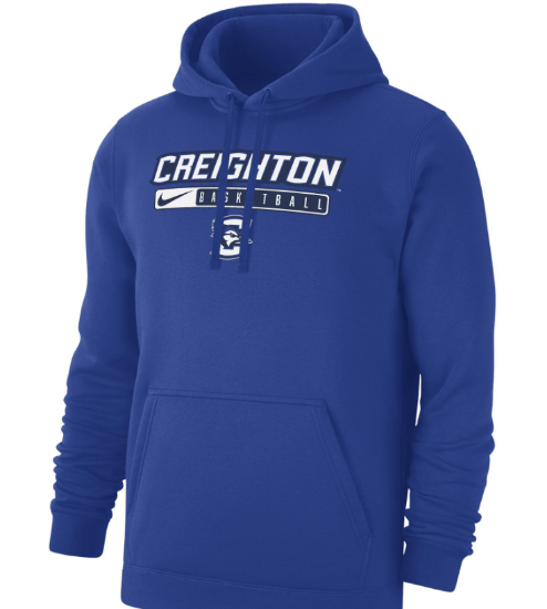 Picture of Creighton Nike® Club Basketball Hoodie- Royal