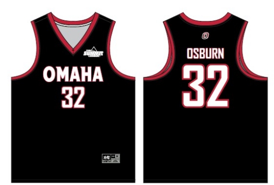 Picture of Omaha Mavericks #32 Osburn Basketball Jersey 