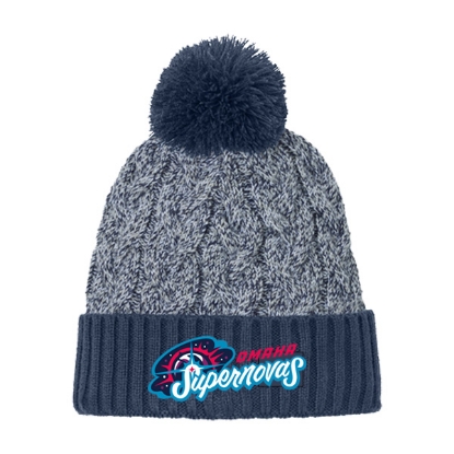 Picture of Supernovas NE910  Knit Beanie - Navy/Grey/White