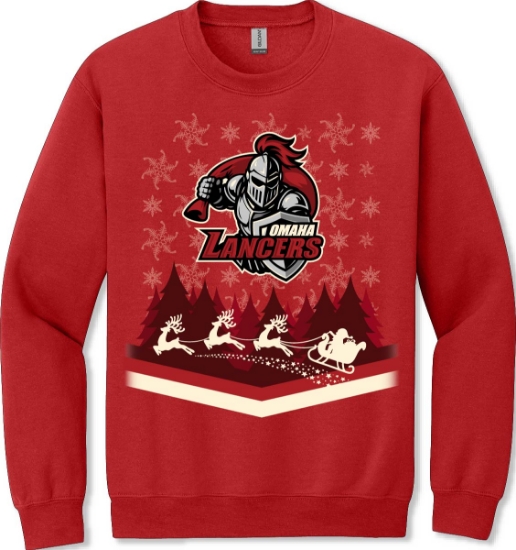 Picture of Omaha Lancers Christmas Crewneck (Lancers-262)