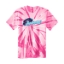 Picture of Supernovas YOUTH  Cyclone Pinwheel Tie-Dyed Short Sleeve Shirt - Fuschia (SN-001)