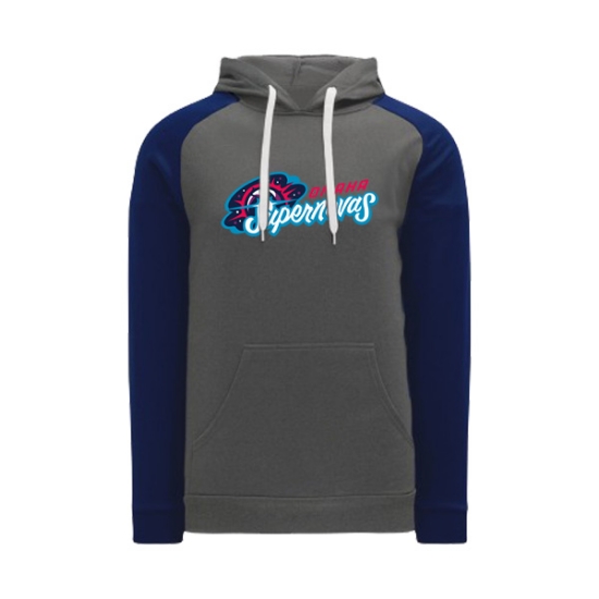 Picture of Supernovas YOUTH Hooded Sweatshirt - Char/Navy