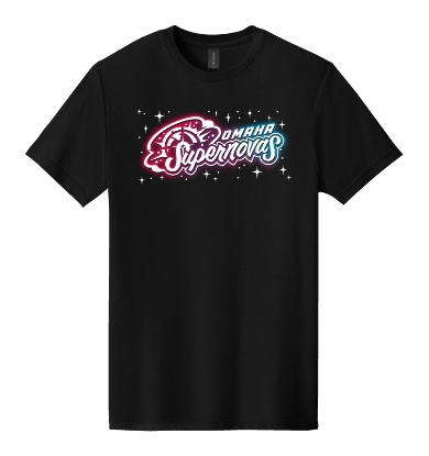 Picture of Supernovas Galaxy Softstyle Short Sleeve Shirt -Pitch Black (SN-105)