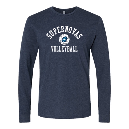Picture of Supernovas Unisex Jersey Long Sleeve Shirt - Navy (SN-033)