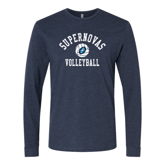 Picture of Supernovas Unisex Jersey Long Sleeve Shirt - Navy (SN-033)