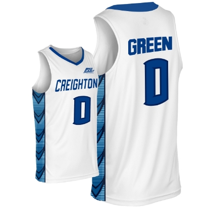 Picture of Creighton  #0 Green Basketball Jersey 