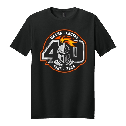 Picture of Omaha Lancers 40th Anniversary Soft Cotton  Short Sleeve Shirt(Lancers-050) 