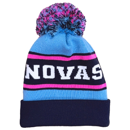 Picture of Supernovas NOVAS Knit-in Pom Pom Cuffed Beanie