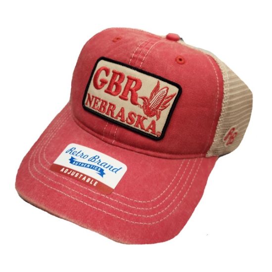Picture of Nebraska GBR Red Adjustable Hat 