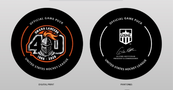 Picture of Lancers 40th Anniversary Official Game Puck