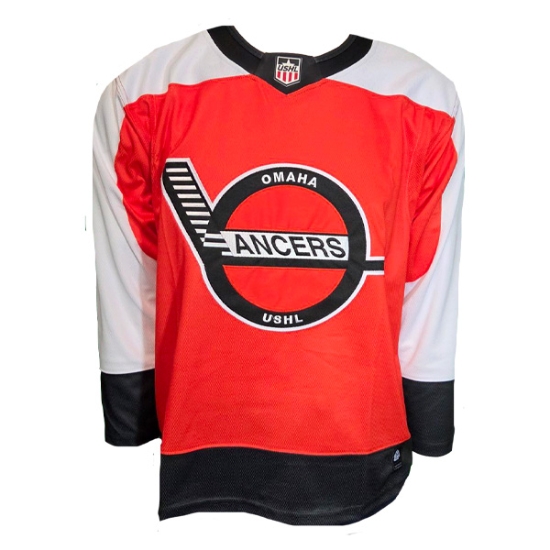 Picture of Lancers Retro Stick Jersey - Orange/White