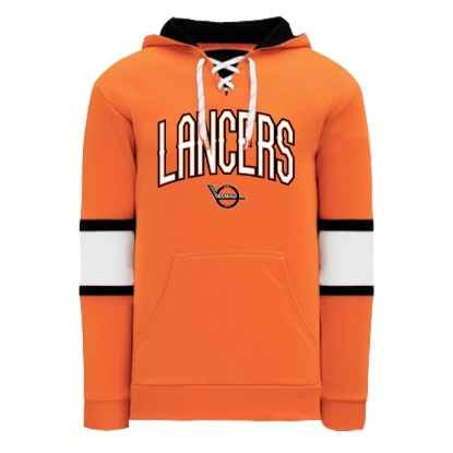 Picture of Omaha Lancers  Orange/Black Hoodie (Lancers-045)