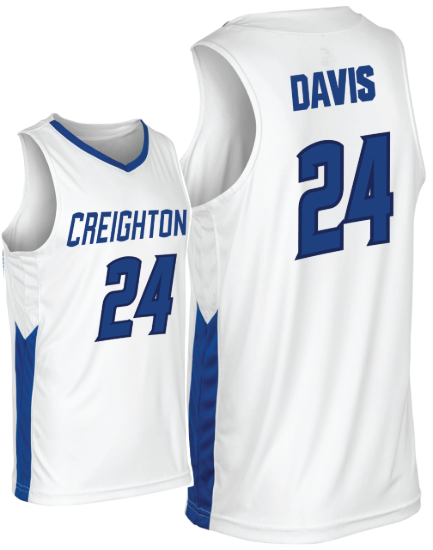 Picture of Creighton  #24 Davis Basketball Jersey